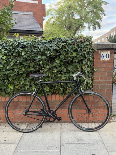 Black single speed bike - bike, flat