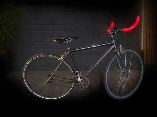 Black 700c road bike drop - 700c,